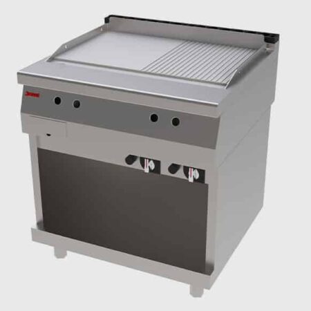 JEMI FRY TOP/Plancha 1/2 Ranurada de Cromo Duro de Gas Serie 750 modelo FRT75 P79VT