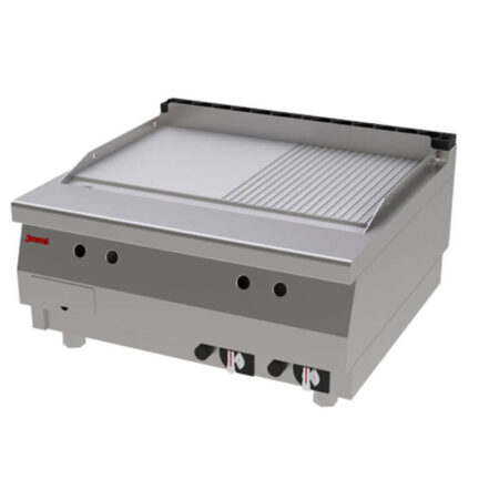JEMI FRY TOP/Plancha 1/2 Ranurada de Cromo Duro de Gas de Sobremesa Serie 750 modelo SFRT75 P79VT