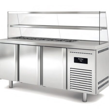 DOCRILUC Mesa Fría Preparación Comida Argentum MDK70-180