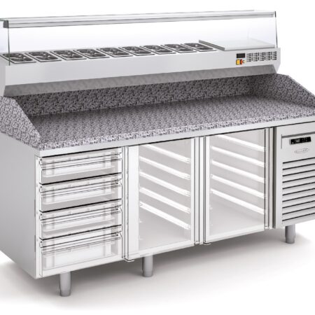 DOCRILUC Mesa Fría Pizza Fondo 700 Crustum MPIC-70-180