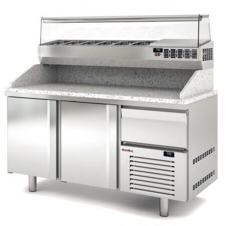 DOCRILUC Mesa Fría Pizza Fondo 800 Crustum MPI-80-160-R