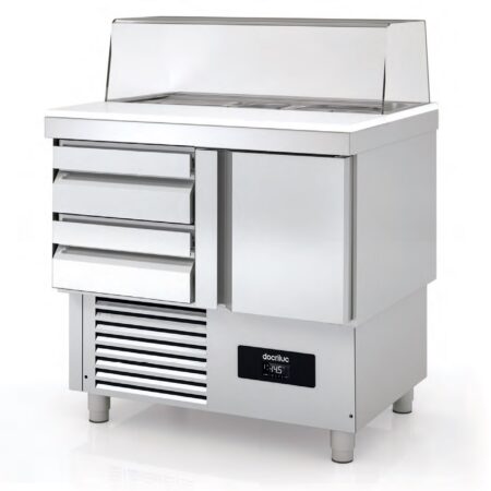 DOCRILUC Mesa Fría Preparación Comida Argentum MSSC-100