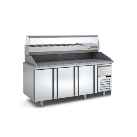 DOCRILUC Mesa Fría Pizza Fondo 800 Crustum MPI-80-210-R