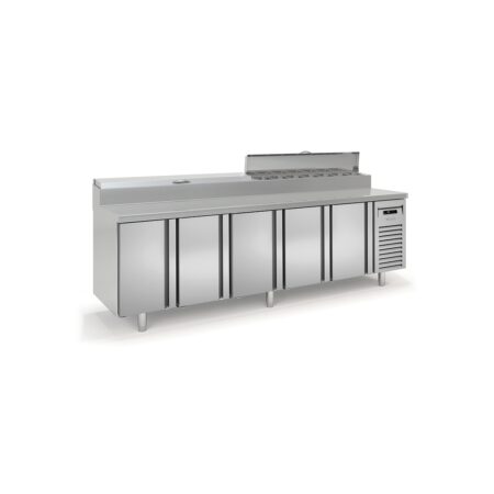 DOCRILUC Mesa Fría Preparación Comida Argentum MIE-70-270-1/6