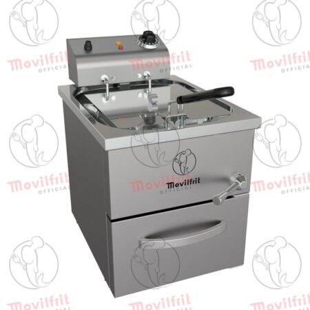 Movilfrit Freidora Eléctrica de agua-aceite con mueble y cabezal móvil; Modelo F 10 230; Código 107066