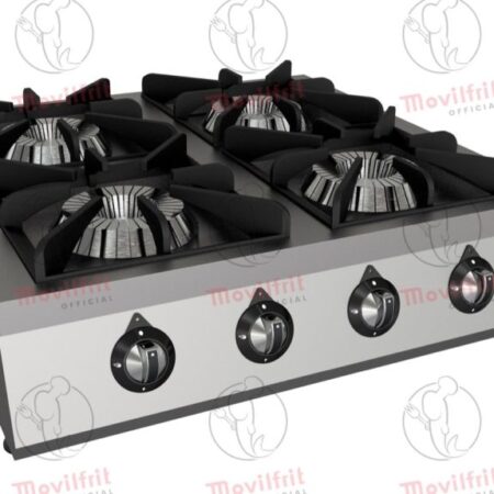 Movilfrit Cocina a Gas de sobremesa; Modelo: ECOM 4 FUEGO; Código: 203101