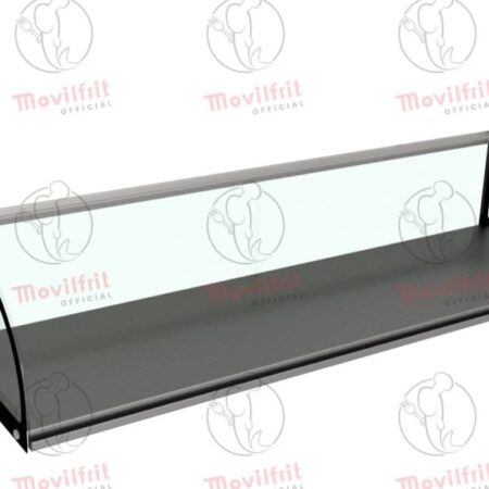 Movilfrit Vitrina Expositor; Modelo: EXPOSITOR NEUTRO 1 PISO CURVADO; Código: 306550