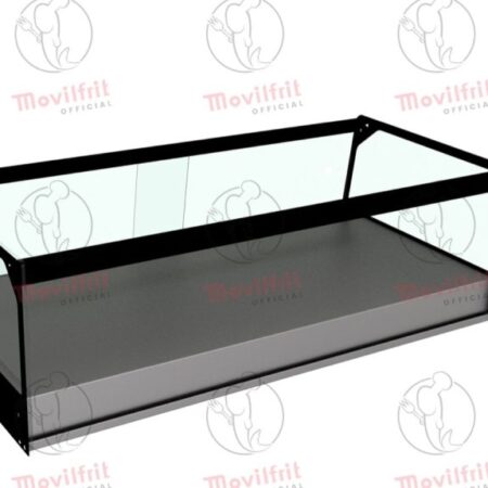 Movilfrit Vitrina Expositor; Modelo: EXPOSITOR 4 NEUTRO 1 PISO PLANO FONDO 390; Código: 307026