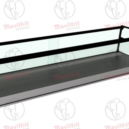 Movilfrit Vitrina Expositor; Modelo: EXPOSITOR 8 NEUTRO 2 PISO PLANO FONDO 390; Código: 307031