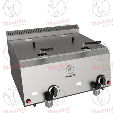 Movilfrit Freidora doble a Gas con grifo; Modelo FGS 8+8; Código: 500011