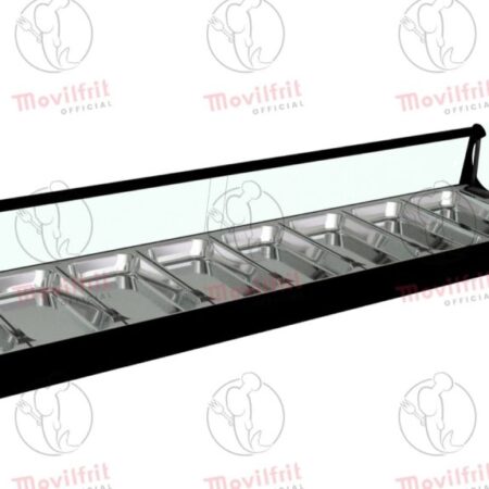 Movilfrit Vitrina Refrigerada con cristal curvo abatible remota; Modelo: IRON 8 REMOTA; Código: 876910