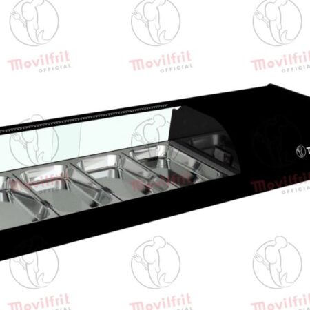 Movilfrit Vitrina Refrigerada con cristal curvo abatible; Modelo: IRON 4; Código: 877015