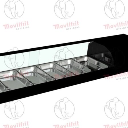 Movilfrit Vitrina Refrigerada con cristal curvo abatible; Modelo: IRON 6; Código: 877016