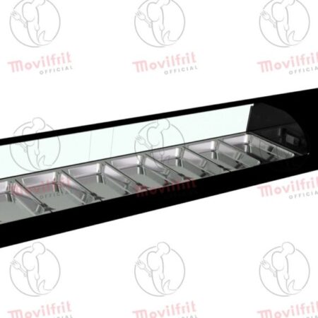 Movilfrit Vitrina Refrigerada con cristal curvo abatible; Modelo: IRON 8; Código: 877017