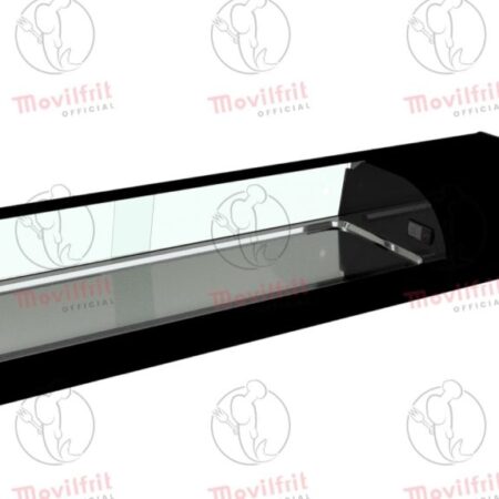 Movilfrit Vitrina Refrigerada con cristal curvo abatible; Modelo: IRON 6 CUBA PLANA; Código: 877034