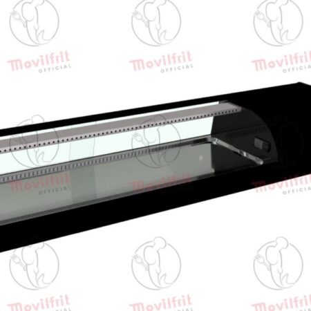 Movilfrit Vitrina Refrigerada con cristal curvo abatible; Modelo: IRON 6 SUSHI CUBA PLANA; Código: 877052