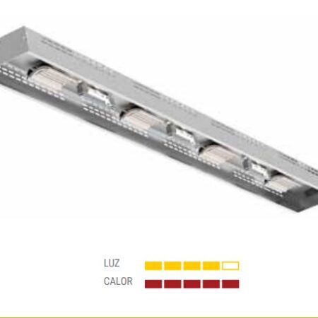 ERATOS Pantalla de Luz Halógena y Calor con Resistencia Cerámica; Modelo: PLC-120