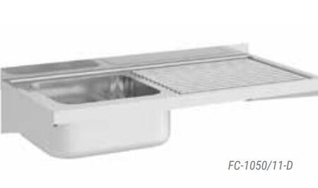 ERATOS Fregadero semi industrial Desmontado; Serie 500; Modelo: FC-1050/11-D