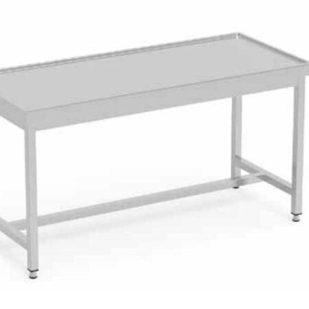 ERATOS Mesa Central con perfil Vierteaguas Soldada; Serie 600; Modelo: MCVS60-120