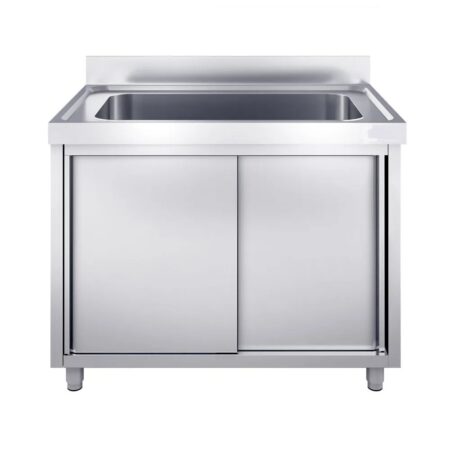 ERATOS Fregadero de gran capacidad Soldado con mueble; Serie 700; Modelo: FMM-107/10