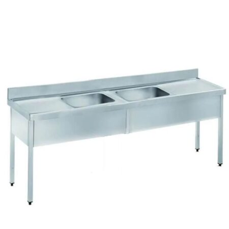 ERATOS Fregadero doble Soldado; Serie 700; Modelo: FMB-227/22