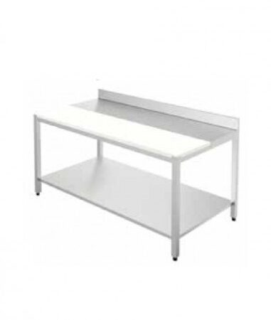 ERATOS Mesa Mural de Corte con estante Desmontada; Serie 700; Modelo: MMCED70-100