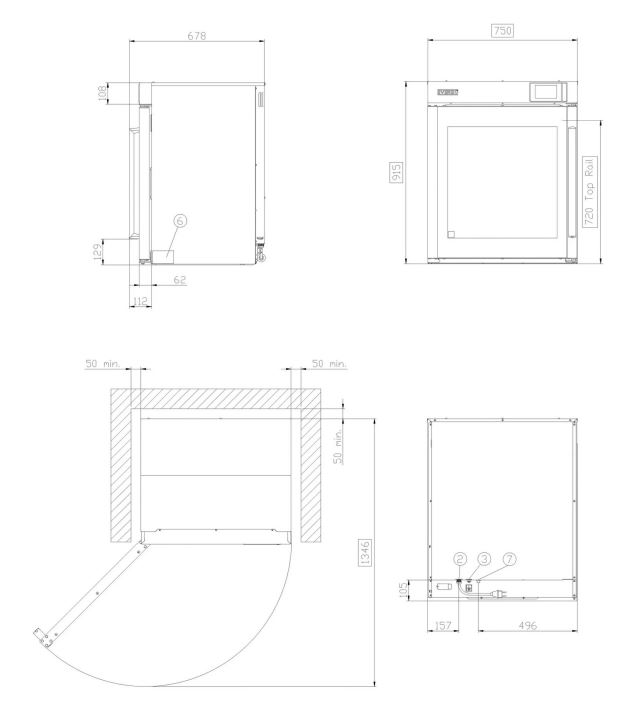 Unox EVEREO 600 Conservador de Comida a Temperatura de Servicio GN 1/1 Ref. XEEC-1011-EPRS - Imagen 2