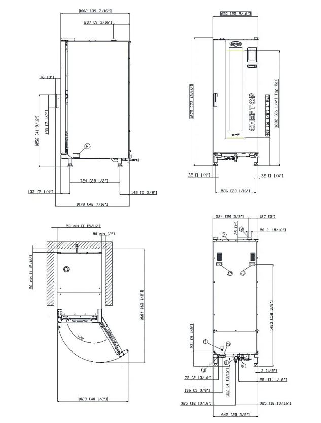 Unox CHEFTOP MIND.Maps™ ONE BIG COMPACT Horno Combinado GN 1/1 Ref. XECL-2013-E1LS - Imagen 2