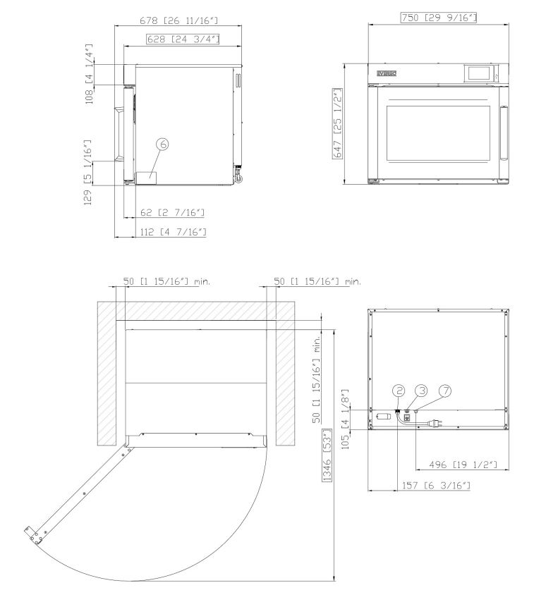Unox EVEREO 600 Conservador de Comida a Temperatura de Servicio GN 1/1 Ref. XEEC-0611-EPRS - Imagen 2