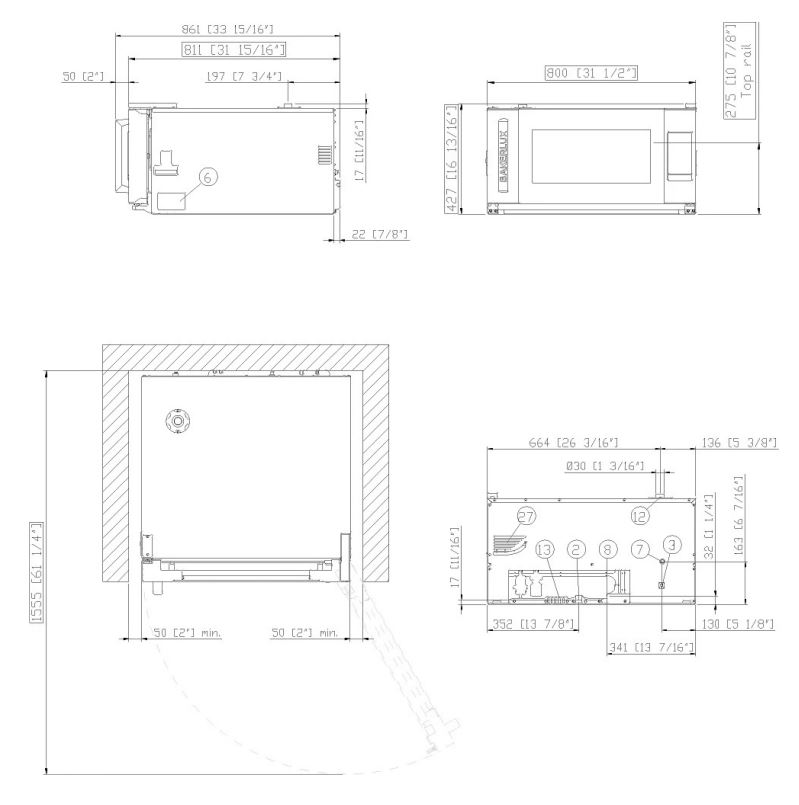 Unox Bakerlux SHOP.Pro™ MASTER Elena.Matic Horno de Convección 600x400 Ref. XEFR-03EU-EMLV - Imagen 2