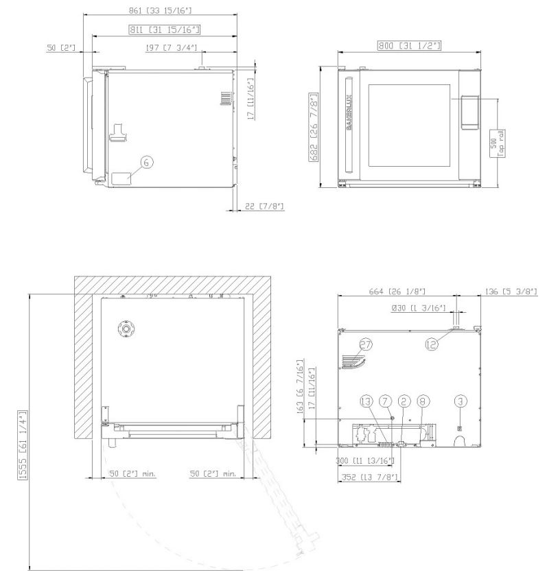 Unox Bakerlux SHOP.Pro™ MASTER Vittoria.Matic Horno de Convección 600x400 Ref. XEFR-06EU-EMLV - Imagen 2