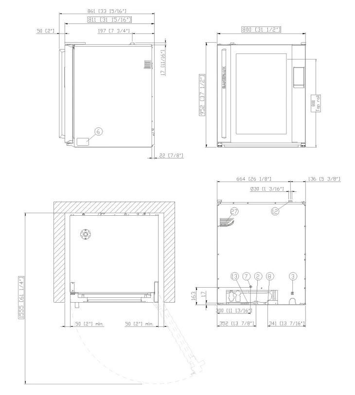 Unox Bakerlux SHOP.Pro™ LED Camilla.Matic Horno de Convección 600x400 Ref. XEFR-10EU-ELLV - Imagen 2