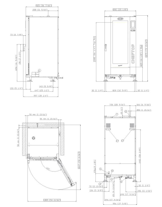 Unox CHEFTOP MIND.Maps™ ONE BIG Horno Combinado GN 1/1 Ref. XEVL-2011-E1LS - Imagen 2